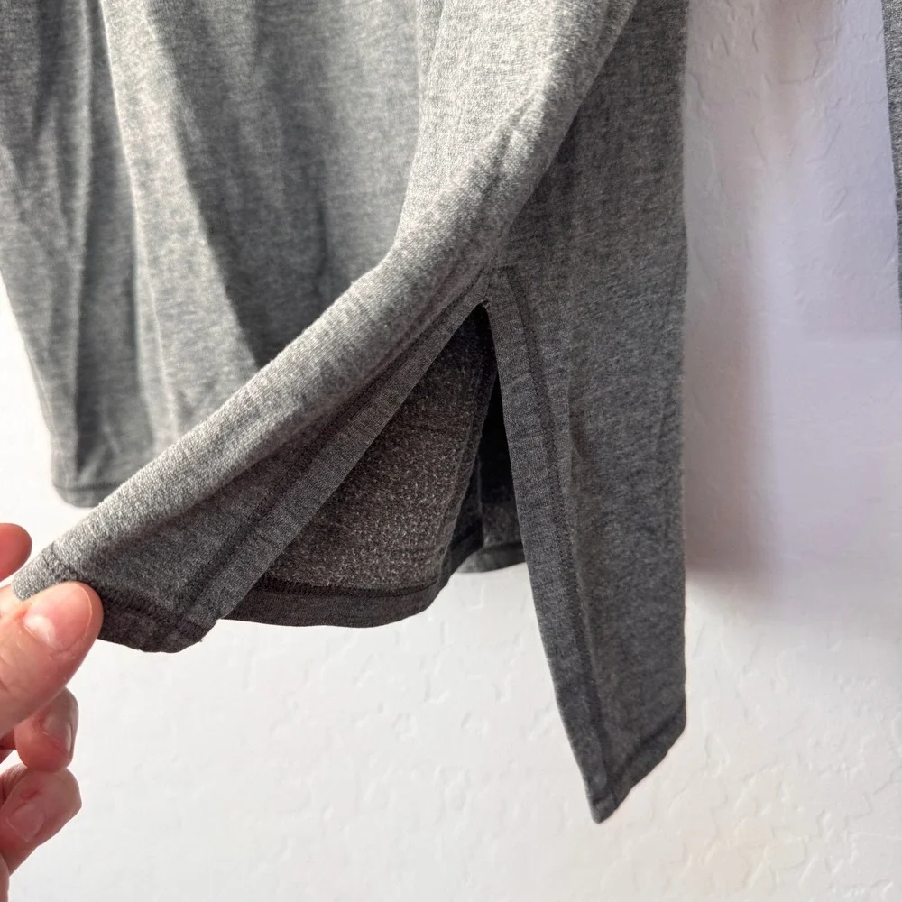 Eileen Fisher Gray Sweatshirt Tencel Lyocell Blend Long Sleeve Tunic Top‎ - Picture 3 of 5